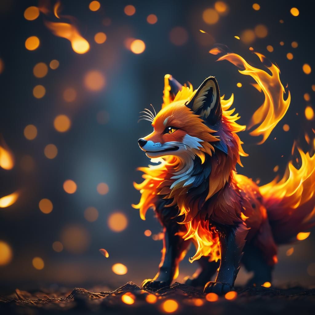 Fiery Firefox: Conceptual Macro Photography