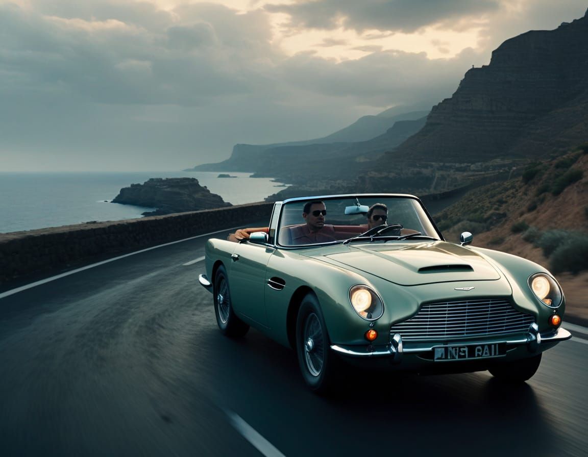 An Astin Martin convertible