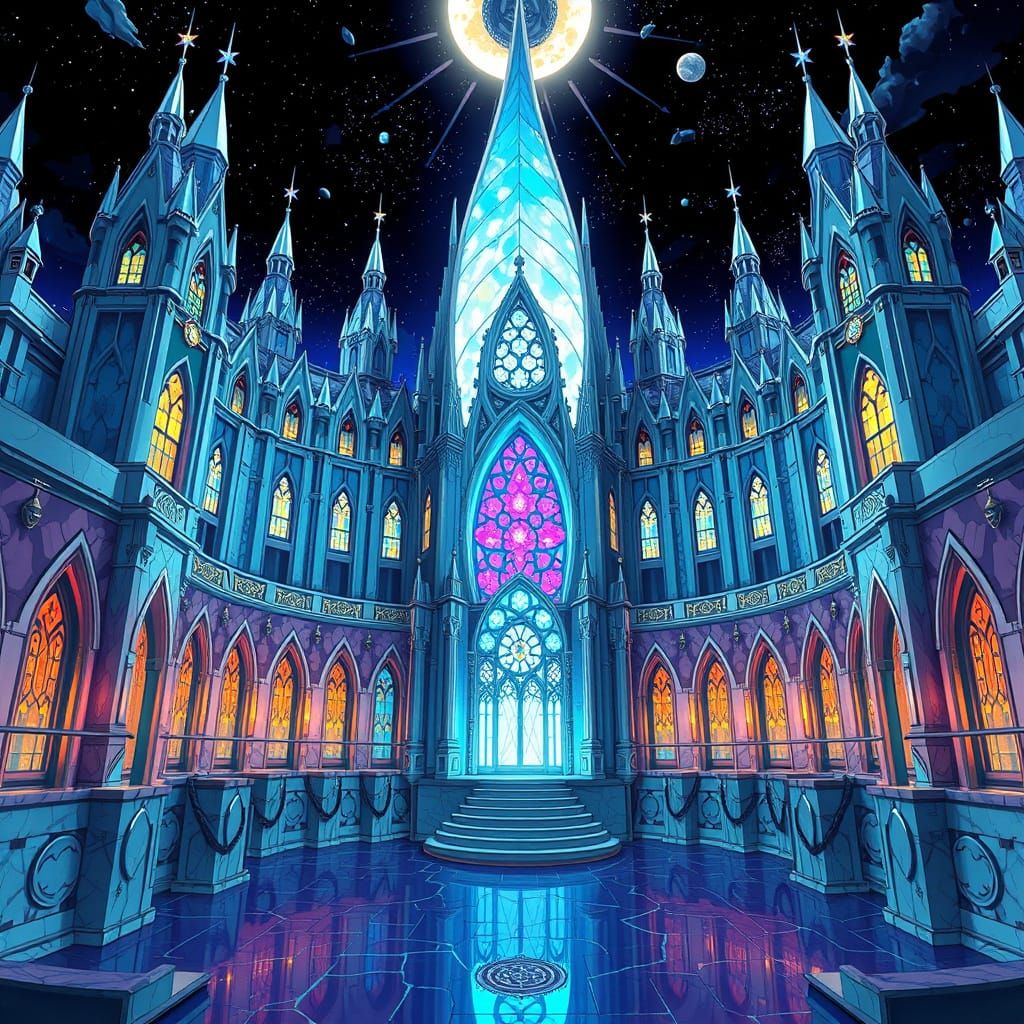 Virellan's Celestial Palace: Anime-Style Fortress