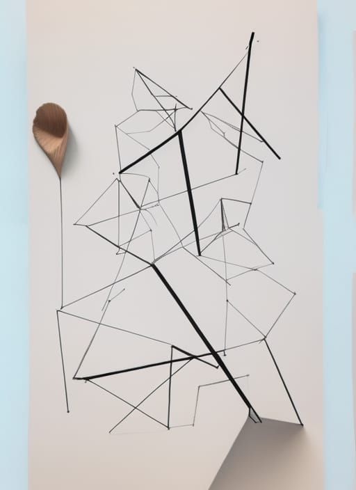 Complex 3D Music Graphic Score in Ink