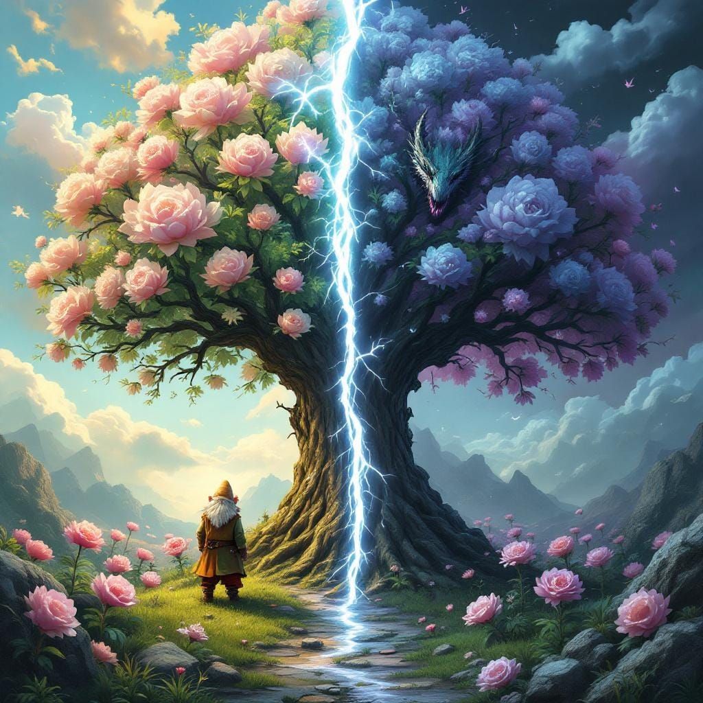 Dichotomous Tree: Whimsical Dwarf vs. Alien Dragon