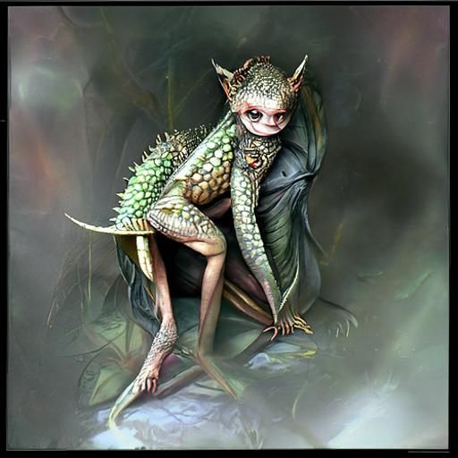 Aesthetic Gremlin in Dark Art Style