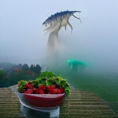 Misty Scene Generated by AI