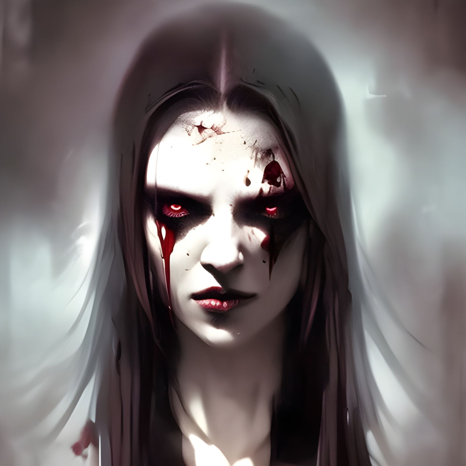 Sinister Vision of Insanity in Dark Fantasy Style