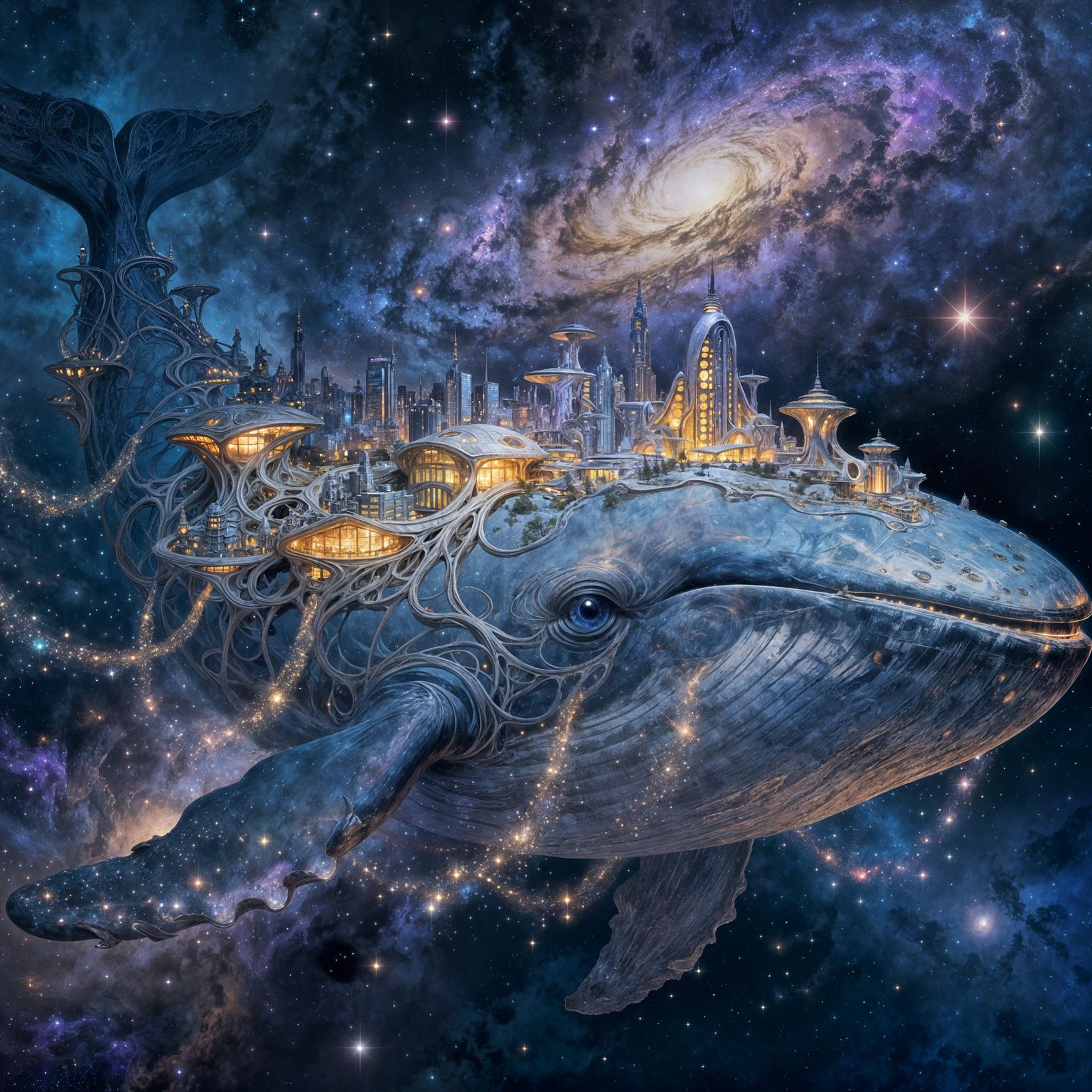 Cosmic City on Gentle Space Whale