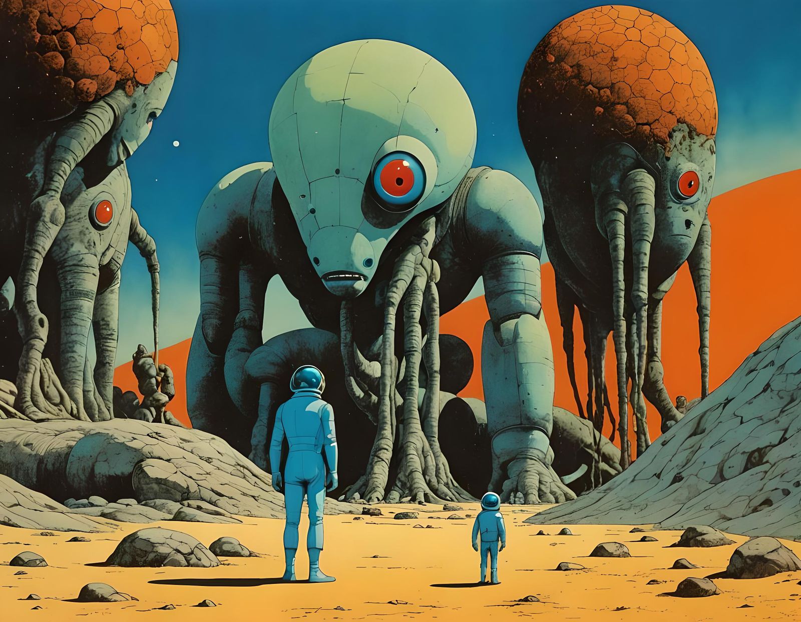Surreal Alien Landscape Inspired by Fantastic Planet