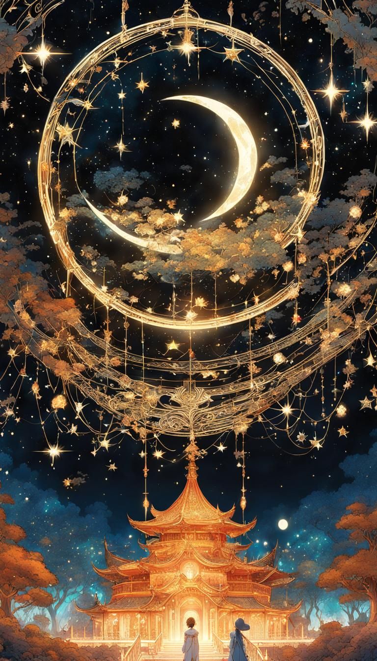 Celestial Journey to Starry Kingdom: Manhwa Illustration