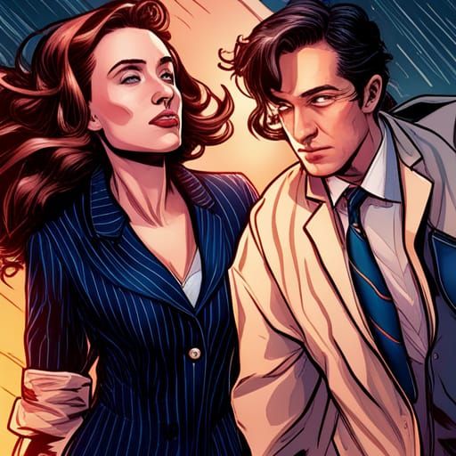 Lois Lane in Blue Suit, Comic Book Art