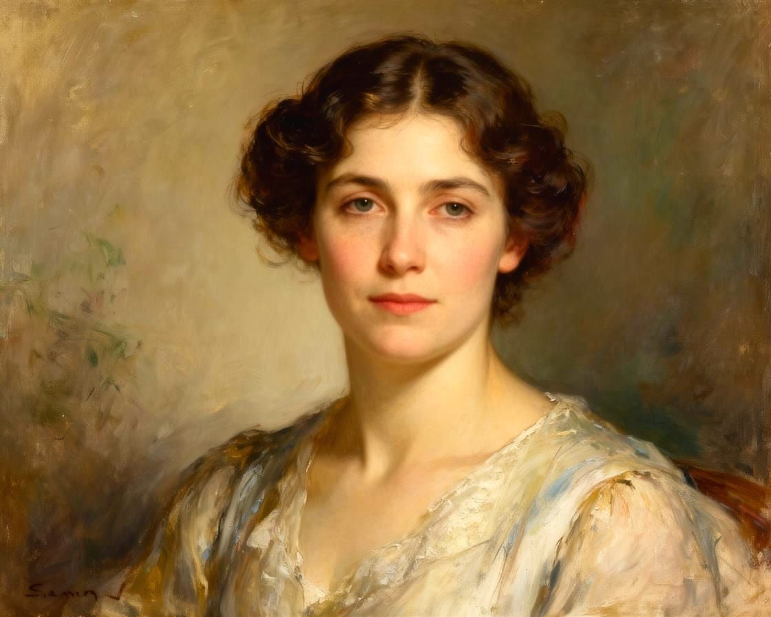 AI Generated Portrait of Patricia Amalia White