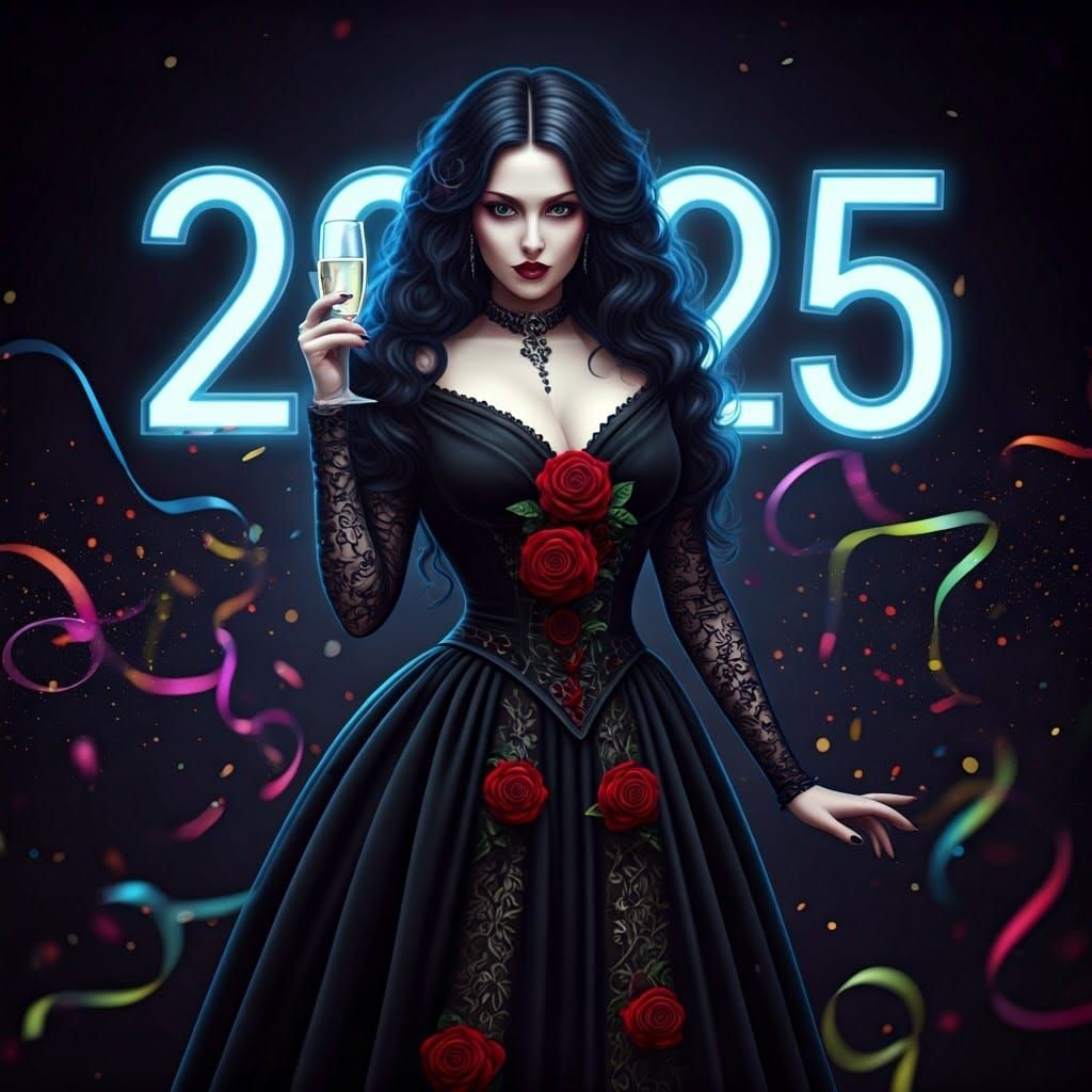 Gothic Goddess in 2025 Velvet Elegance