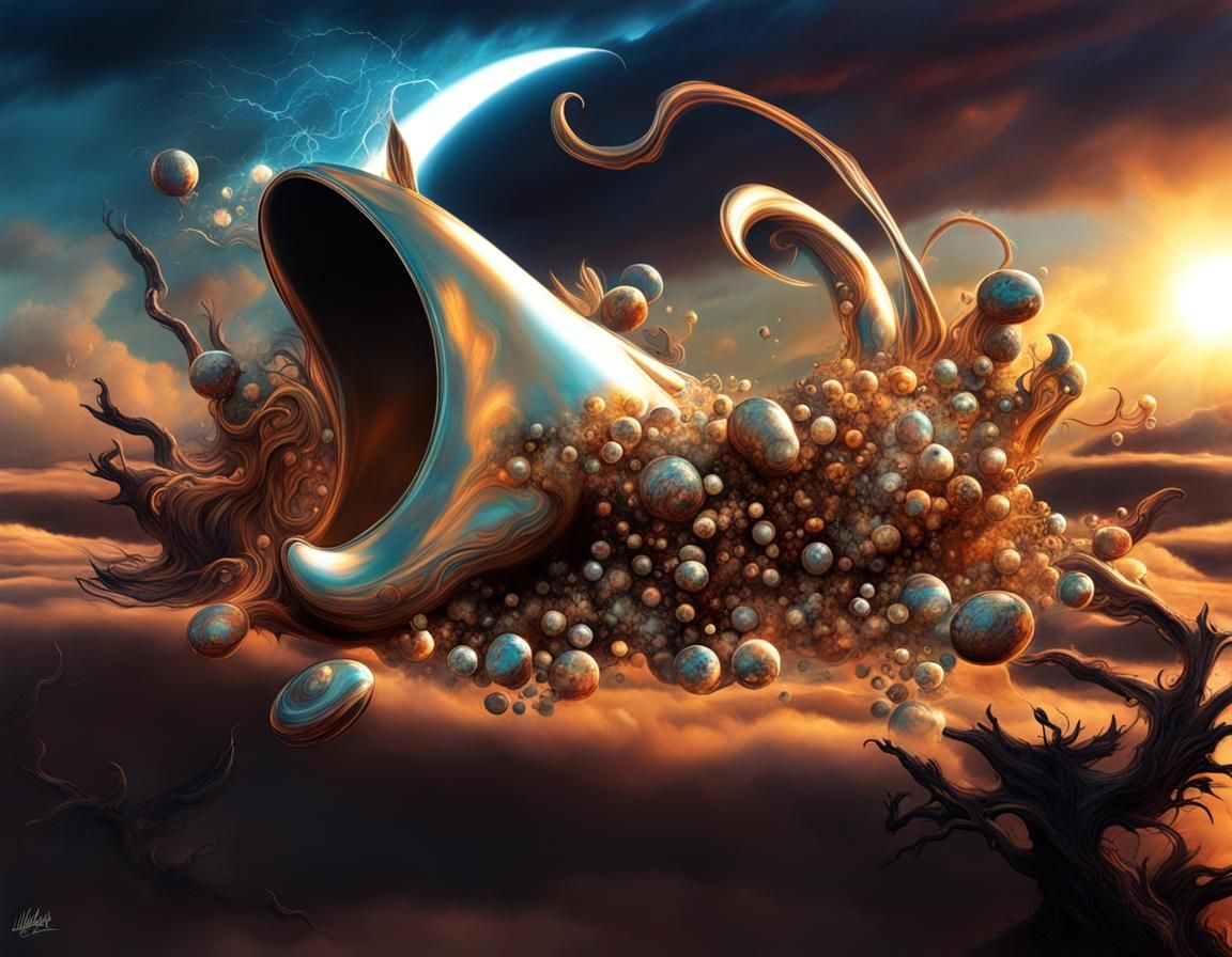 Exploding Apotheosis Masterpiece in Holographic Style