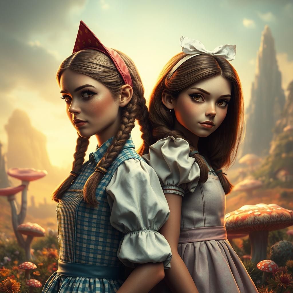 Dorothy and Alice in Whimsical Wonderland