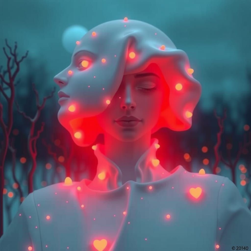 Evocative Melancholy Rendered in 3D