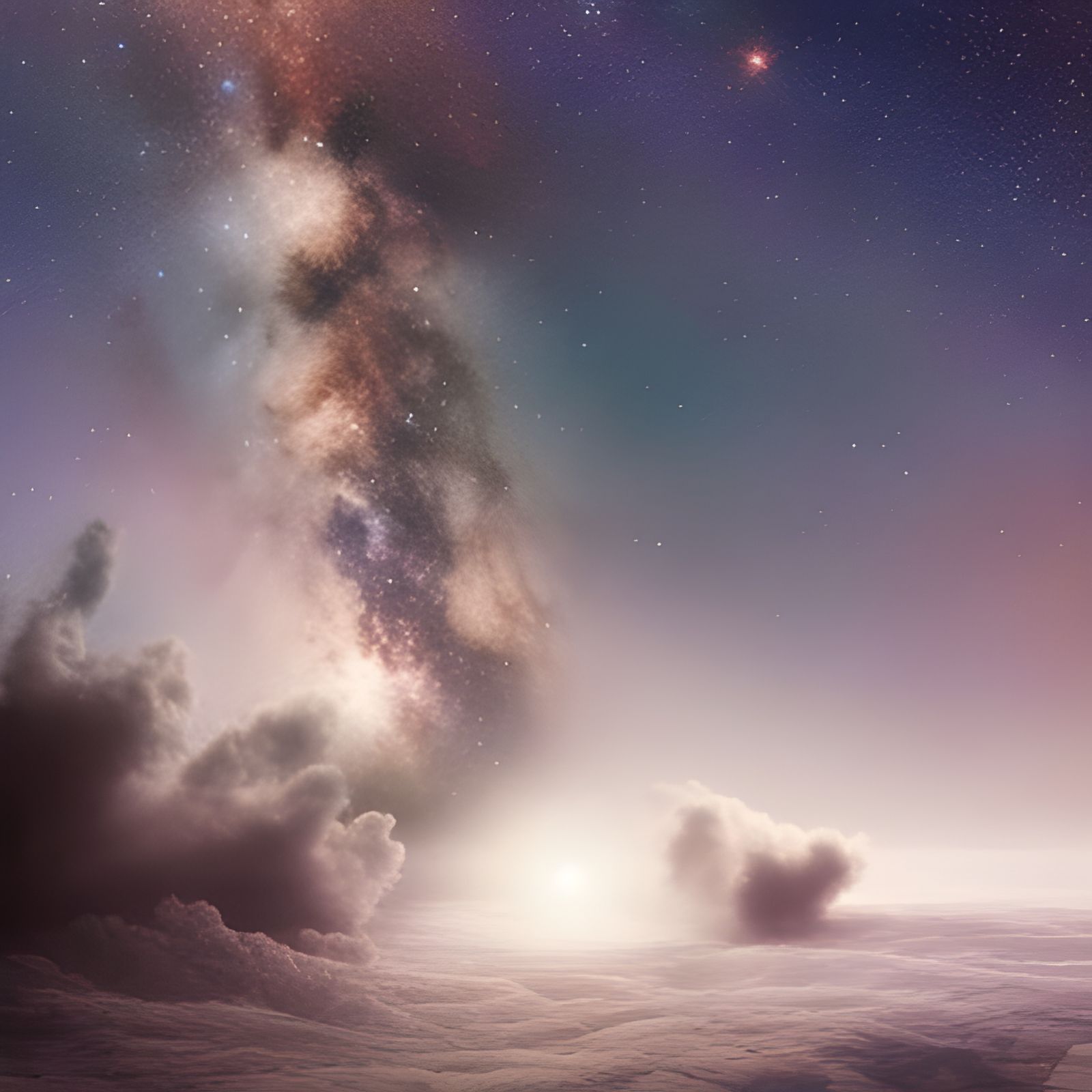 Epic Milky Way Galaxy Digital Matte Painting
