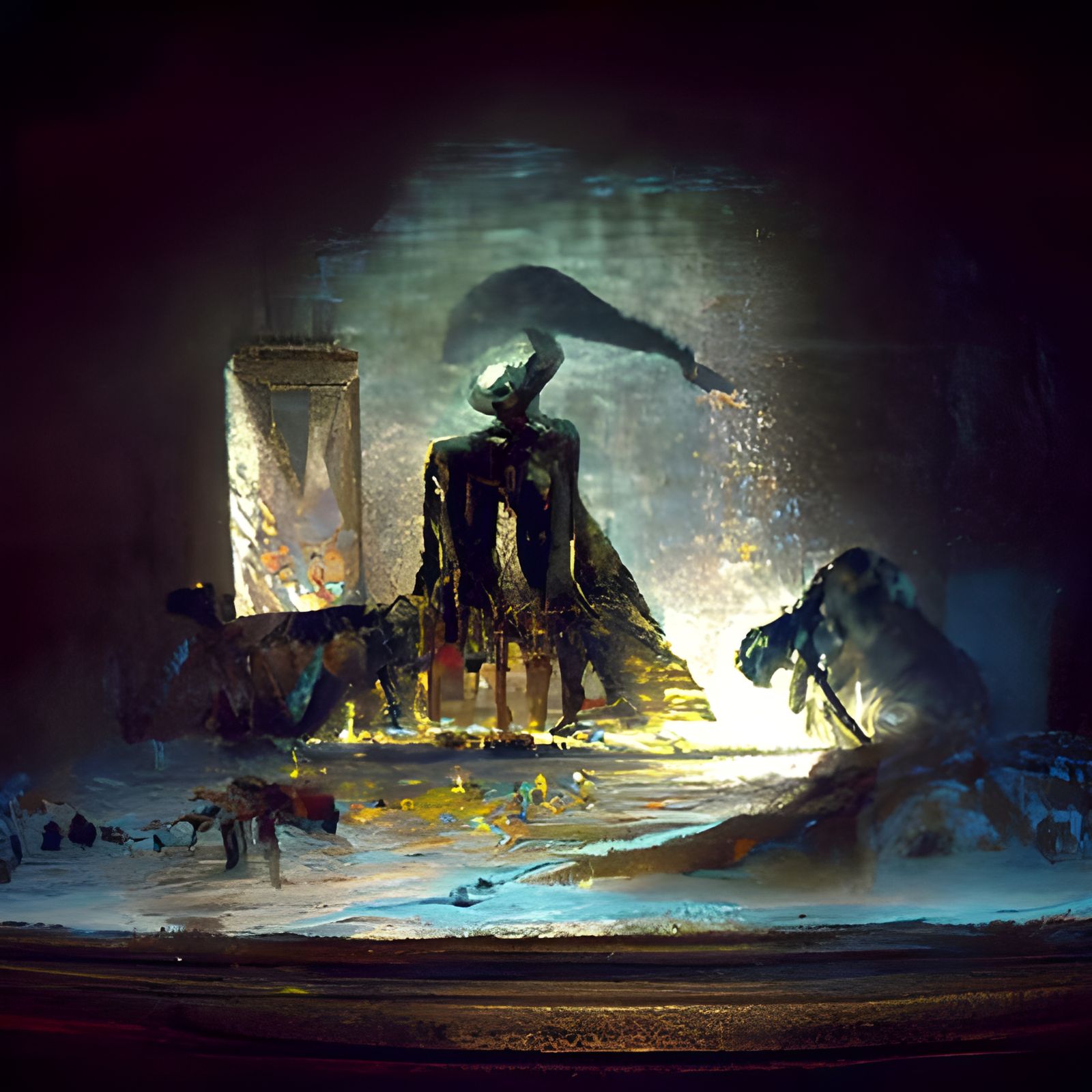 Sinister Monsters Guard Egyptian Pyramid