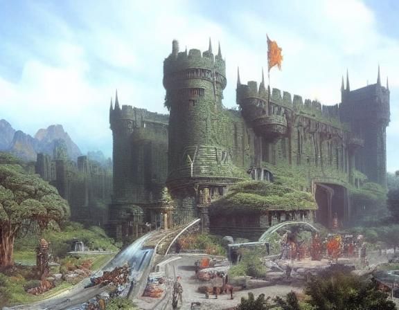 D&D Party Assembling: A Fantasy Storybook Illustration