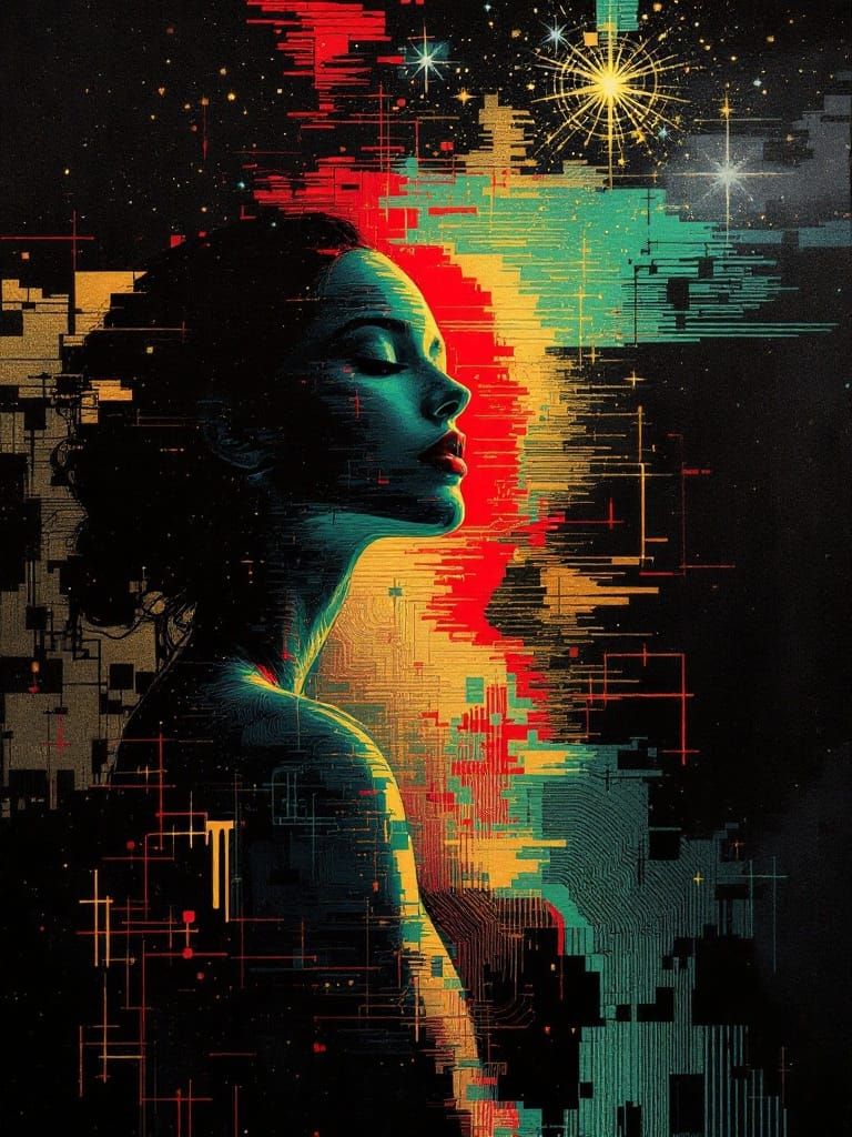 Ethereal Portraits in Digital Chiaroscuro