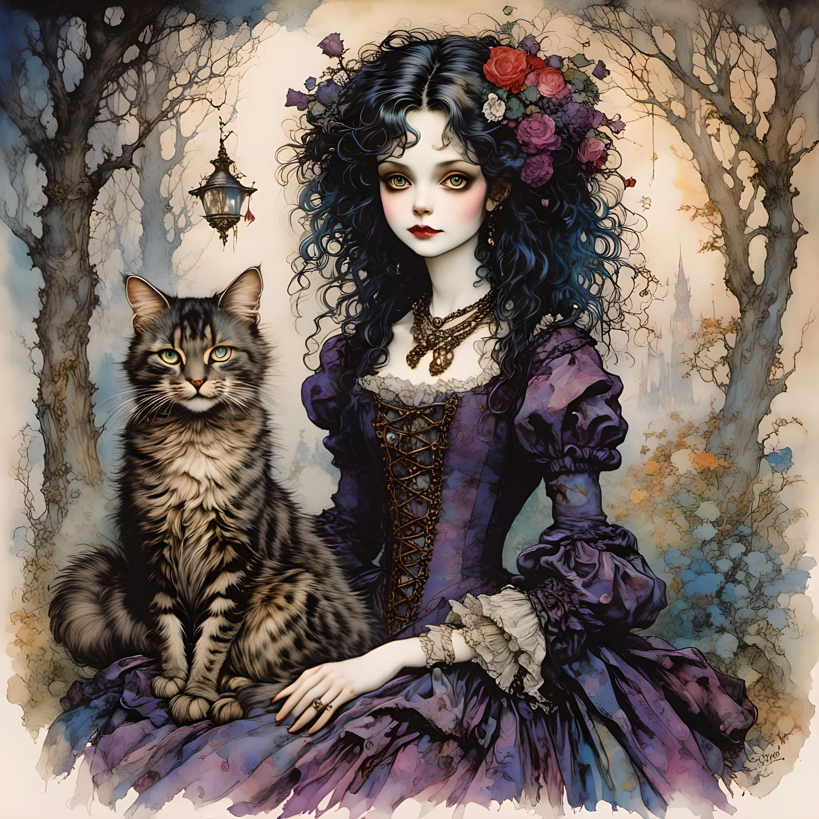 <lora:RackhamBurton1:1.0> By lisa frank