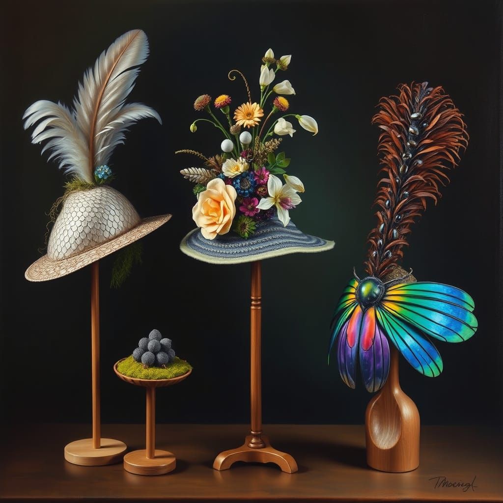 Surreal Hats Crafted From Nature and Seashells