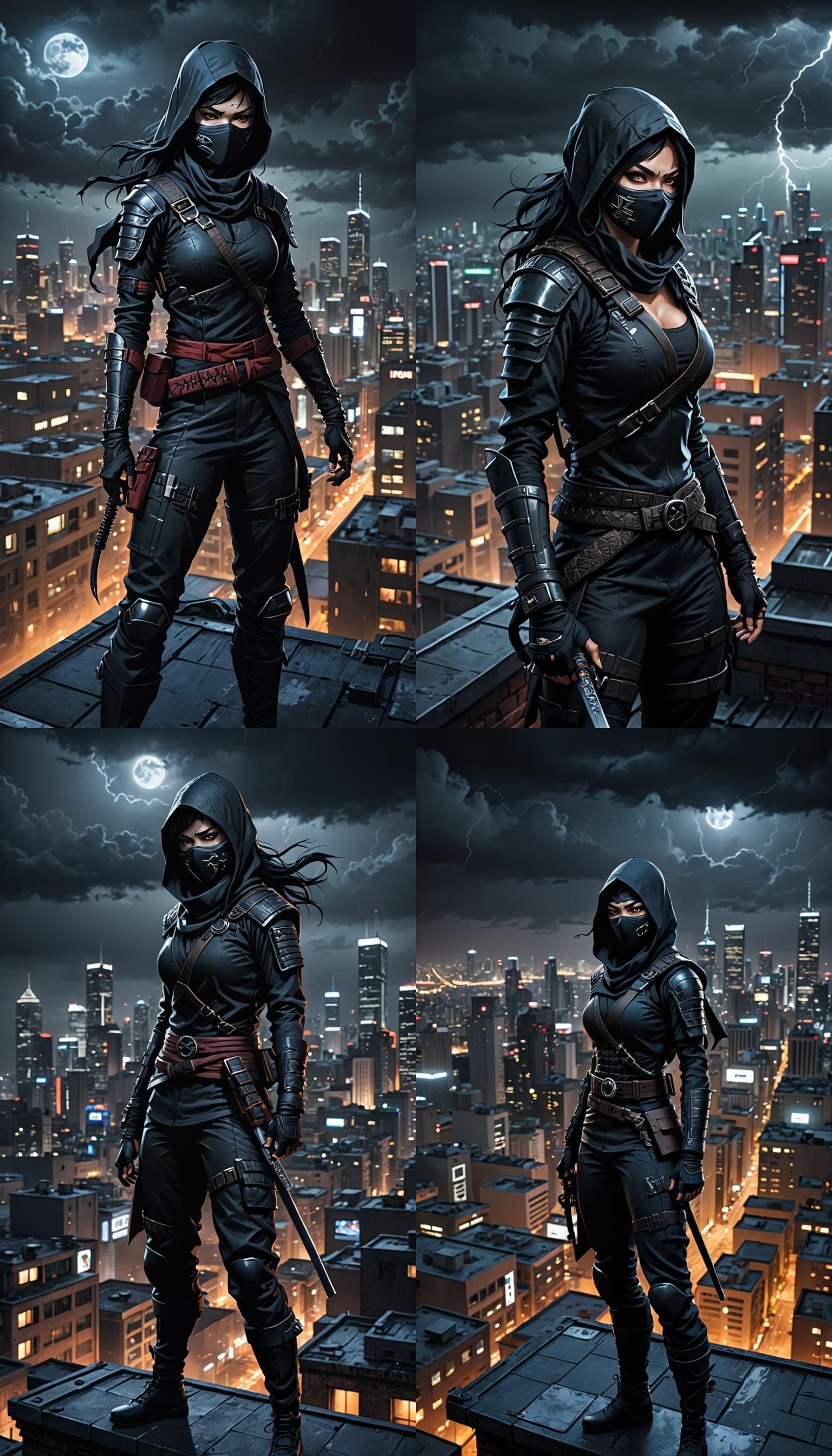 Ninja with "Facebook Sucks" written on her shirt in a large ...