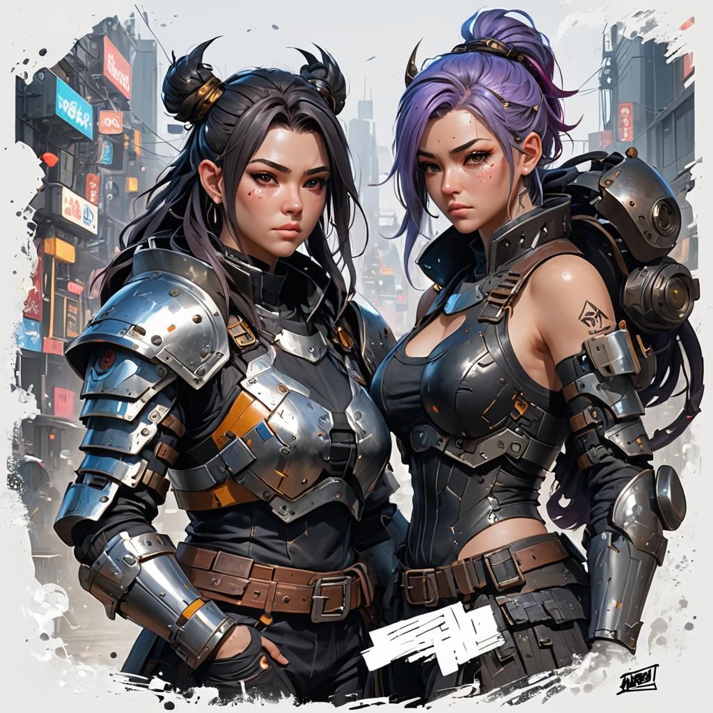 Cyberpunk Dwarf Warrior in Detailed 3D Anime Art