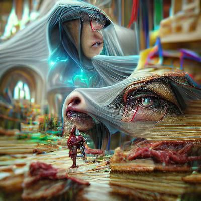 Fantasy and Reality Merge in 3D Render