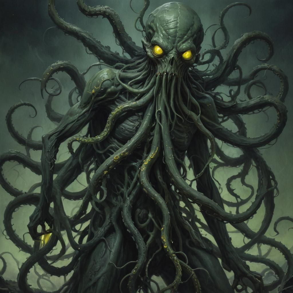 Grotesque Green Cosmic Horror of Envy