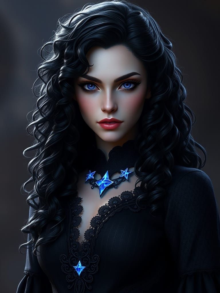 Ethereal Sorceress Yennefer of Vengerberg in Fantasy Art