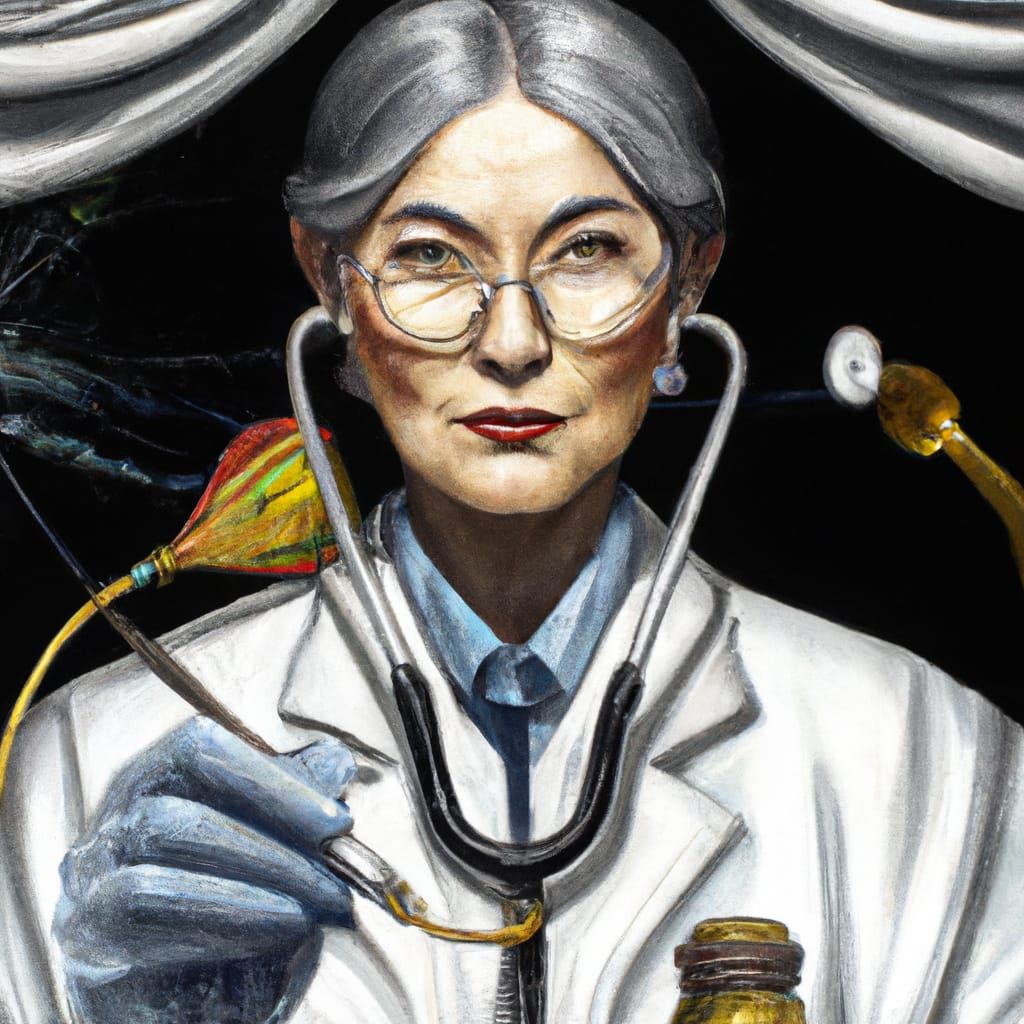 Occult Magic Doctor in Hyperrealistic Style