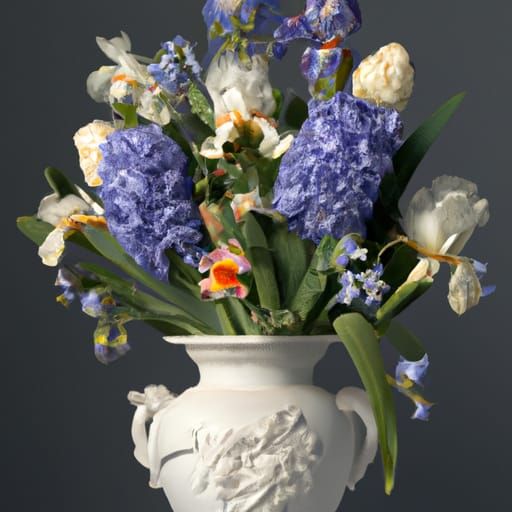 Floral Still Life in Baroque Style