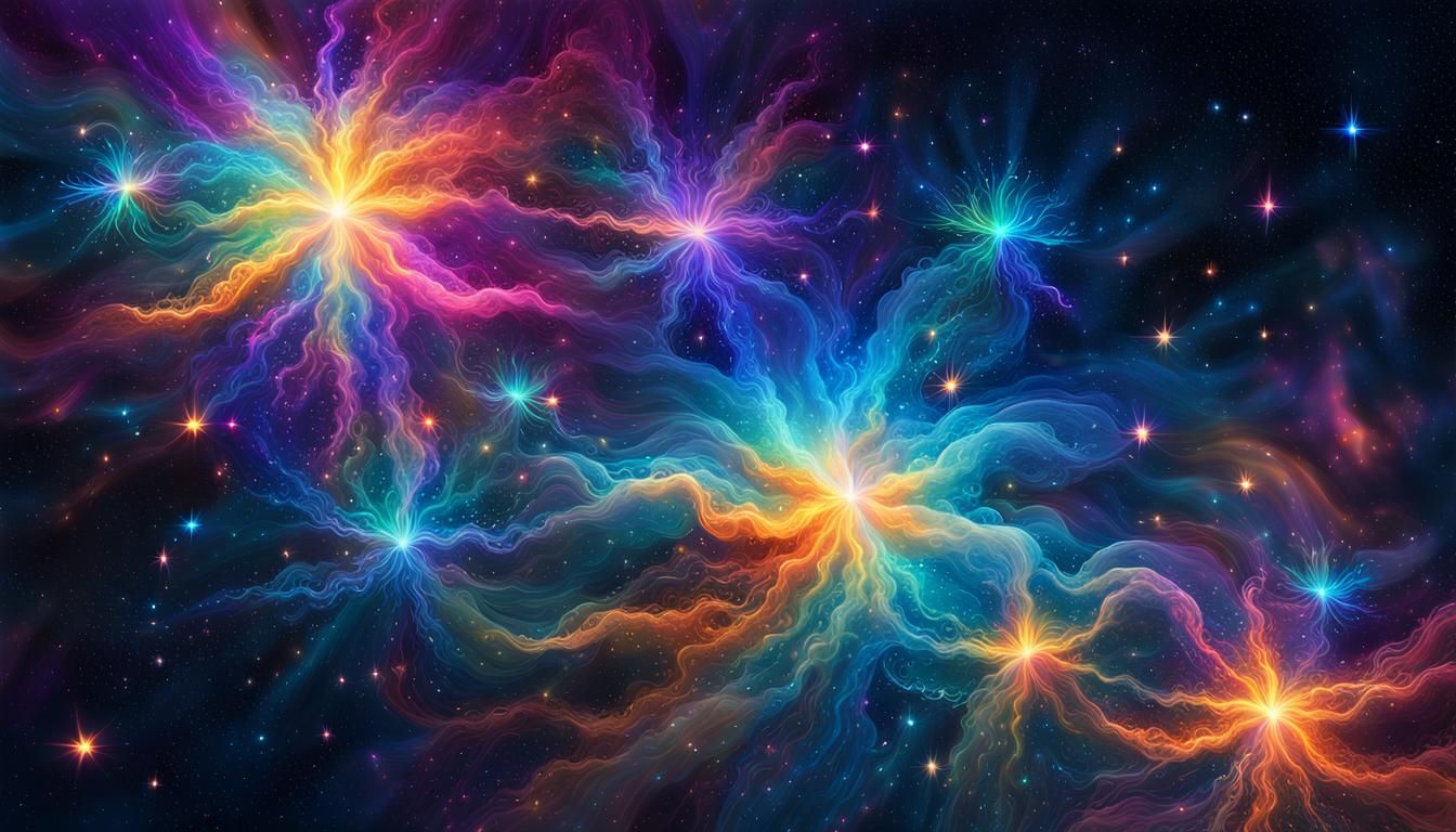 Psychedelic Astro Art: Star Cluster Formation