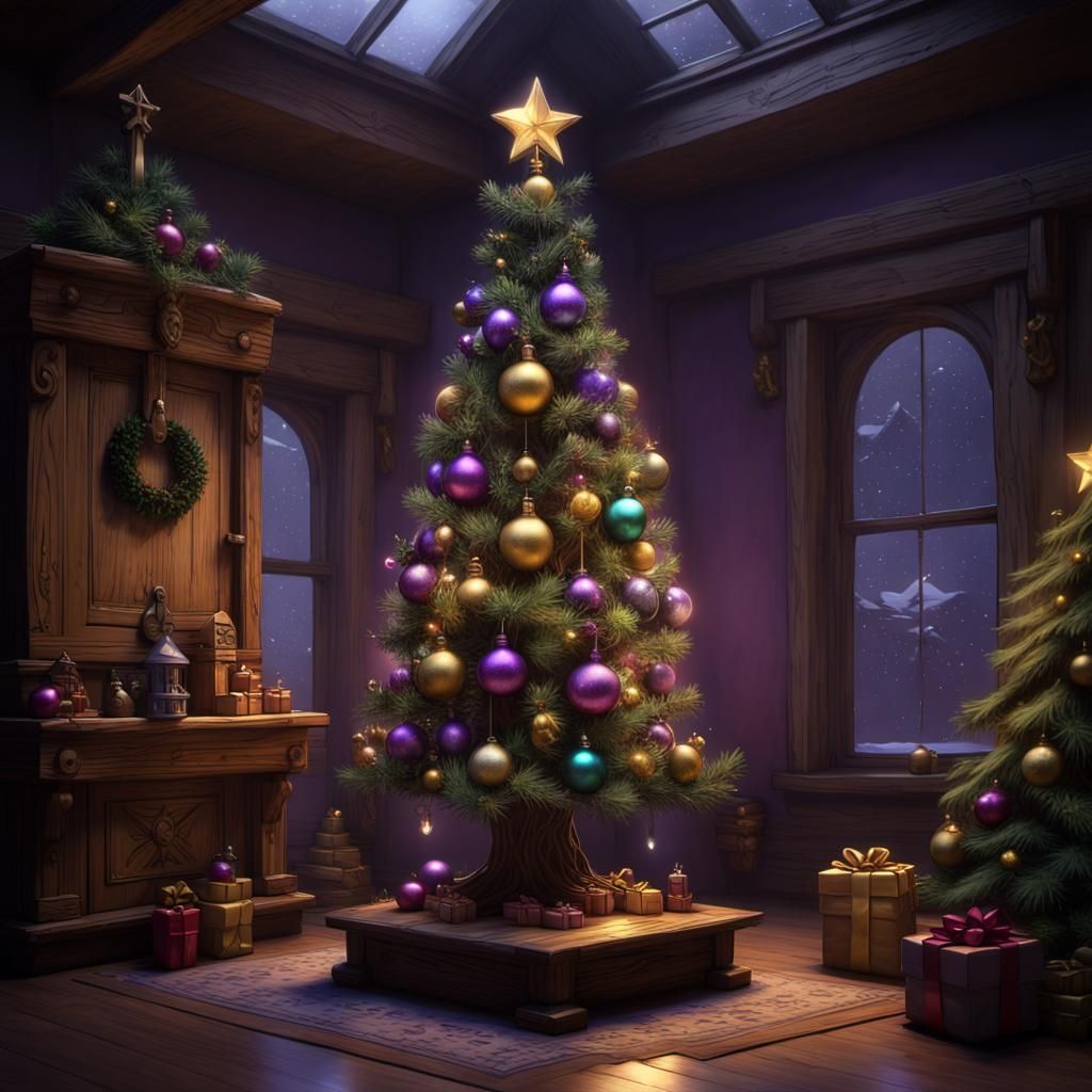 Rustic Nutcracker Ornaments on Charlie Brown Christmas Tree