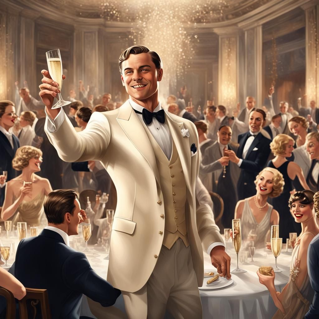 Gatsby Throws a Lavish 1920s Champagne Party