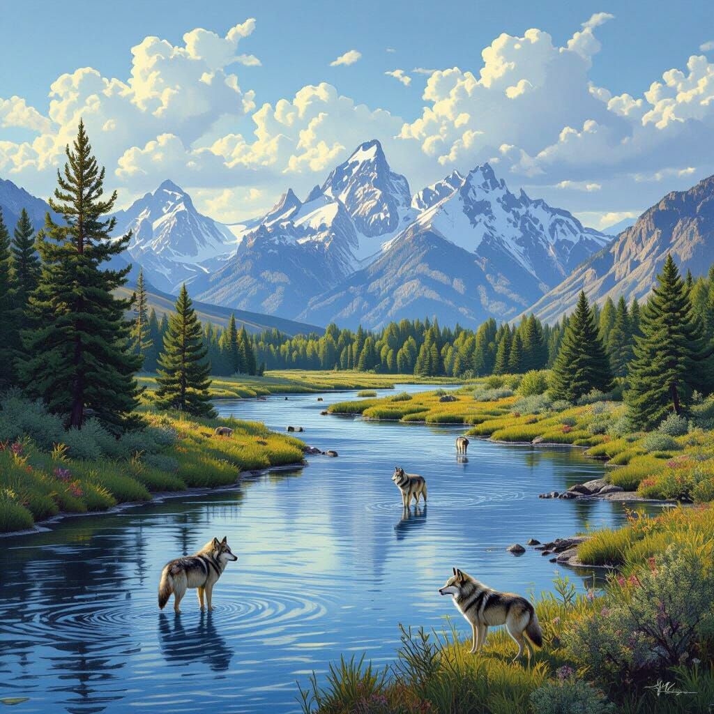 Yellowstone River Transformation: Wolves Return in Naturalis...