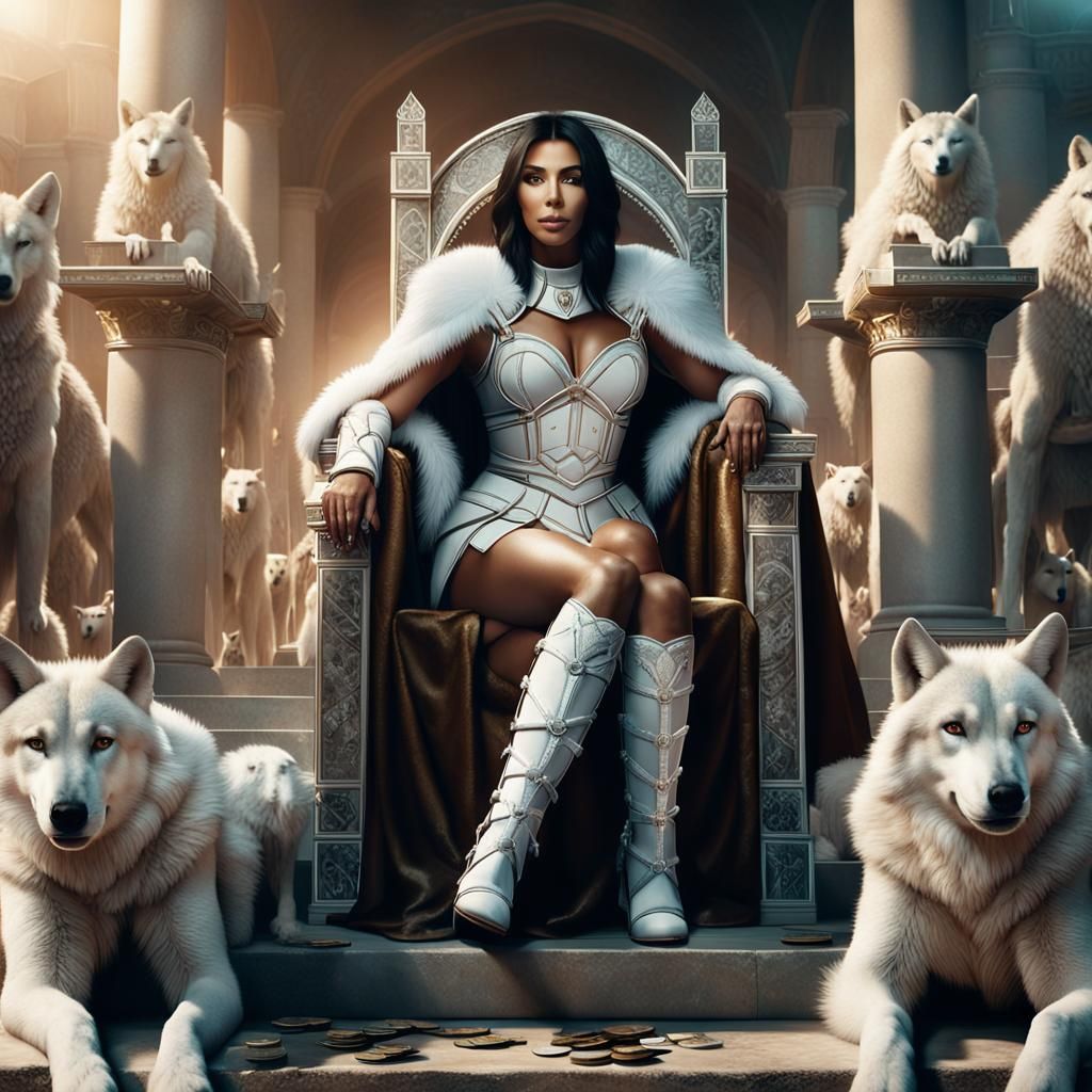 Kim Kardashian as Roman Gladiator in Arena