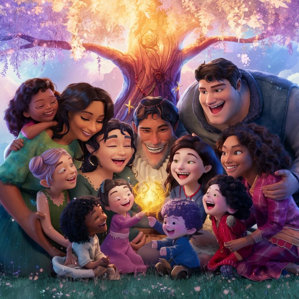 Abstract CGI Rendering with Vibrant Colors