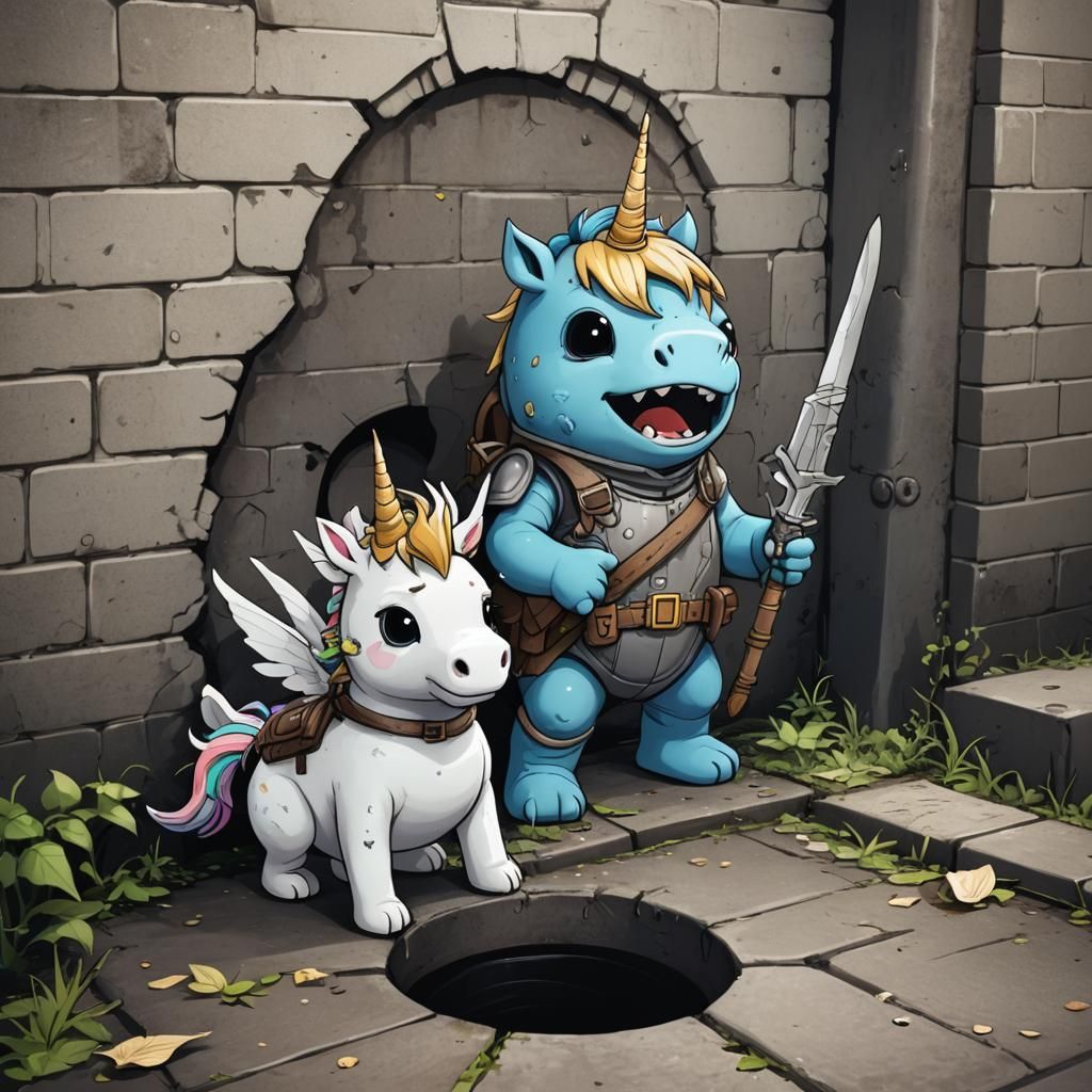 Krunk the Unicorn Slayer and Plop the Fairy