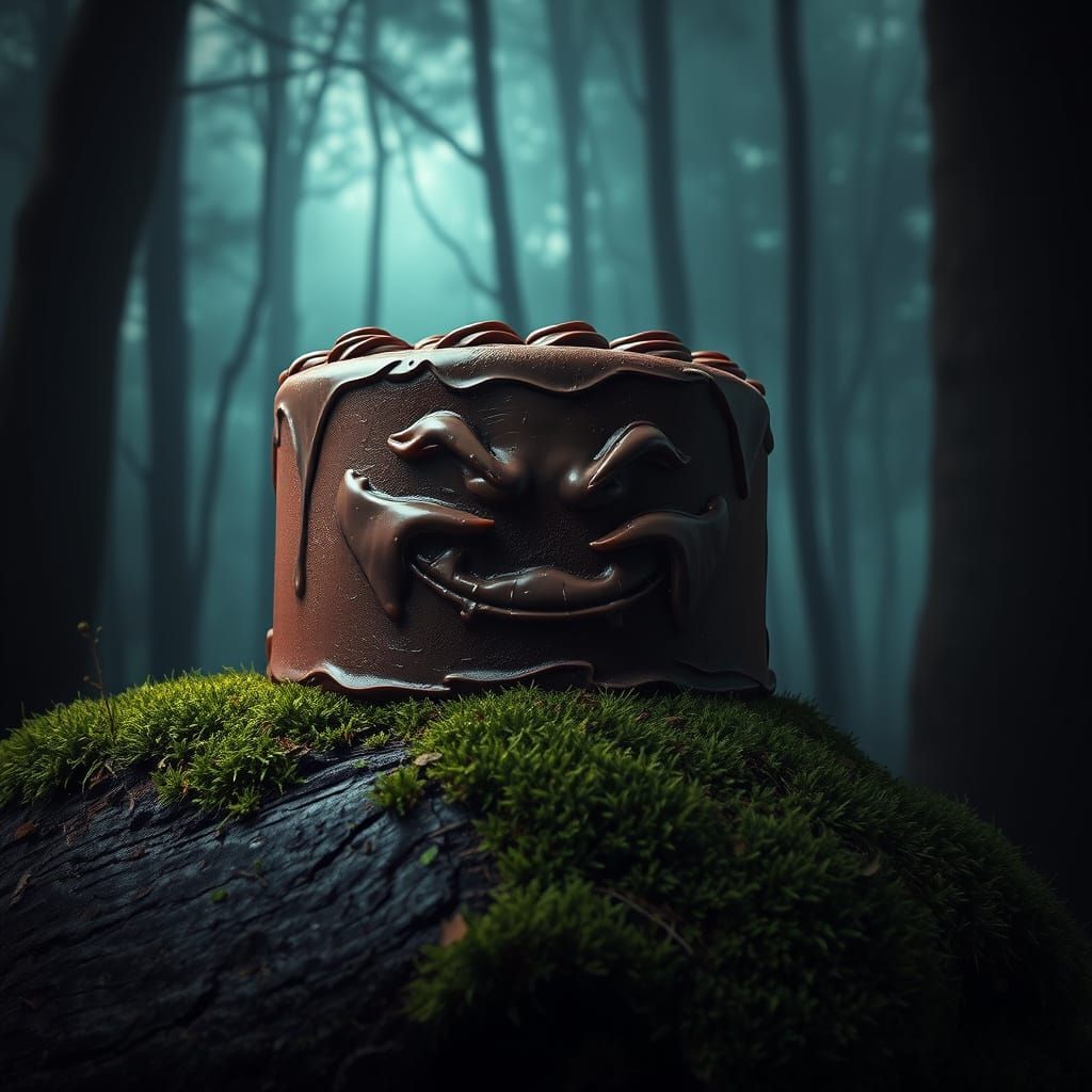 Chocolate Cake Grimace in Enchanted Forest