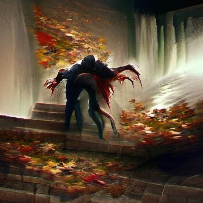 Sinister Autumn Landscape in a Dark Fantasy Style