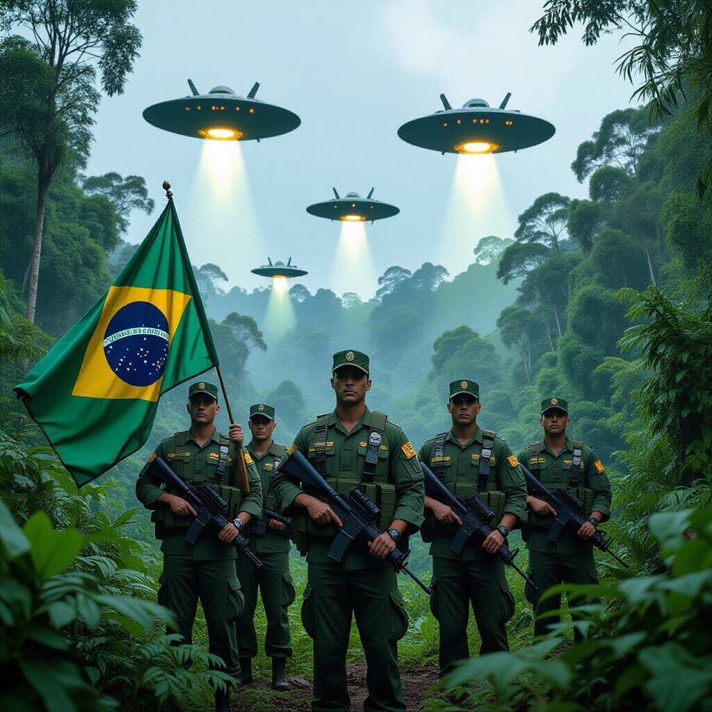Brazilian Soldiers Encounter Aliens in Amazon Rainforest