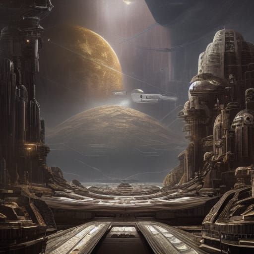 Epic Science Fiction Digital Matte Painting