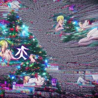 Anime Christmas Scene in 8K Resolution