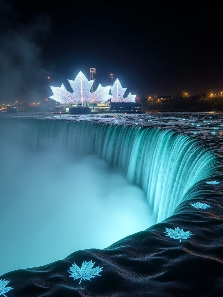 Canadian Hydrokinetic Harvester Hovers Beside Horseshoe Fall...