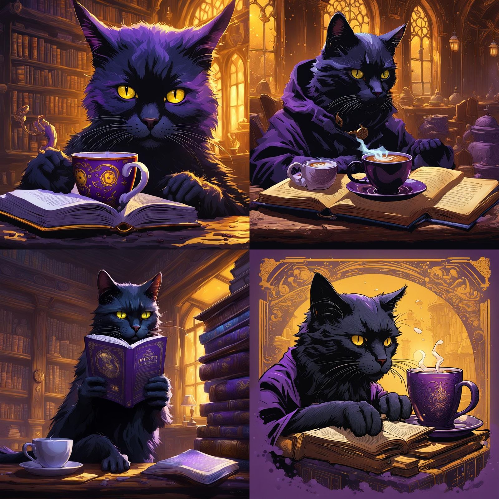 Black Cat Reads Pratchett: Dark Fantasy Art
