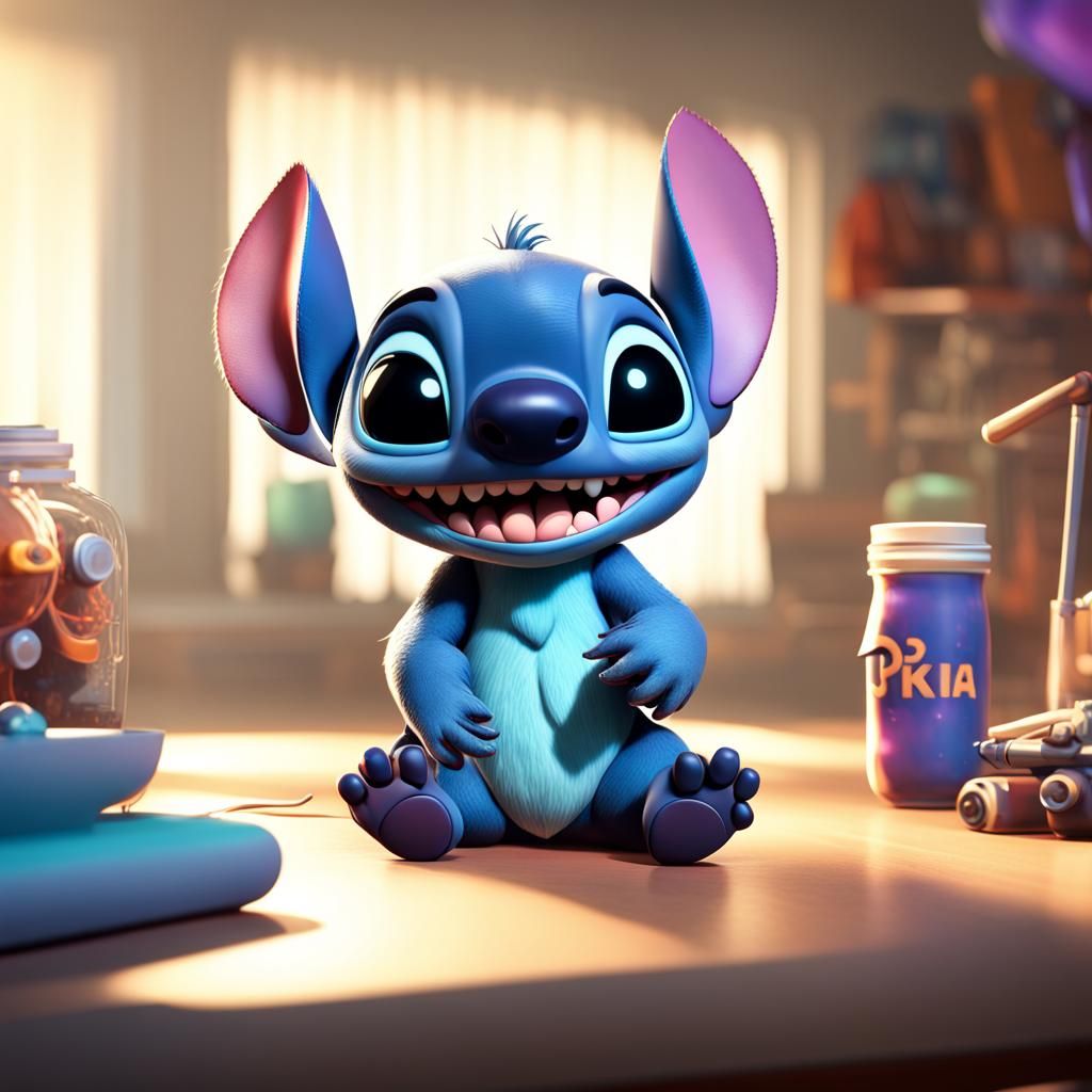 Stitch: Pixar-Style 3D Digital Art