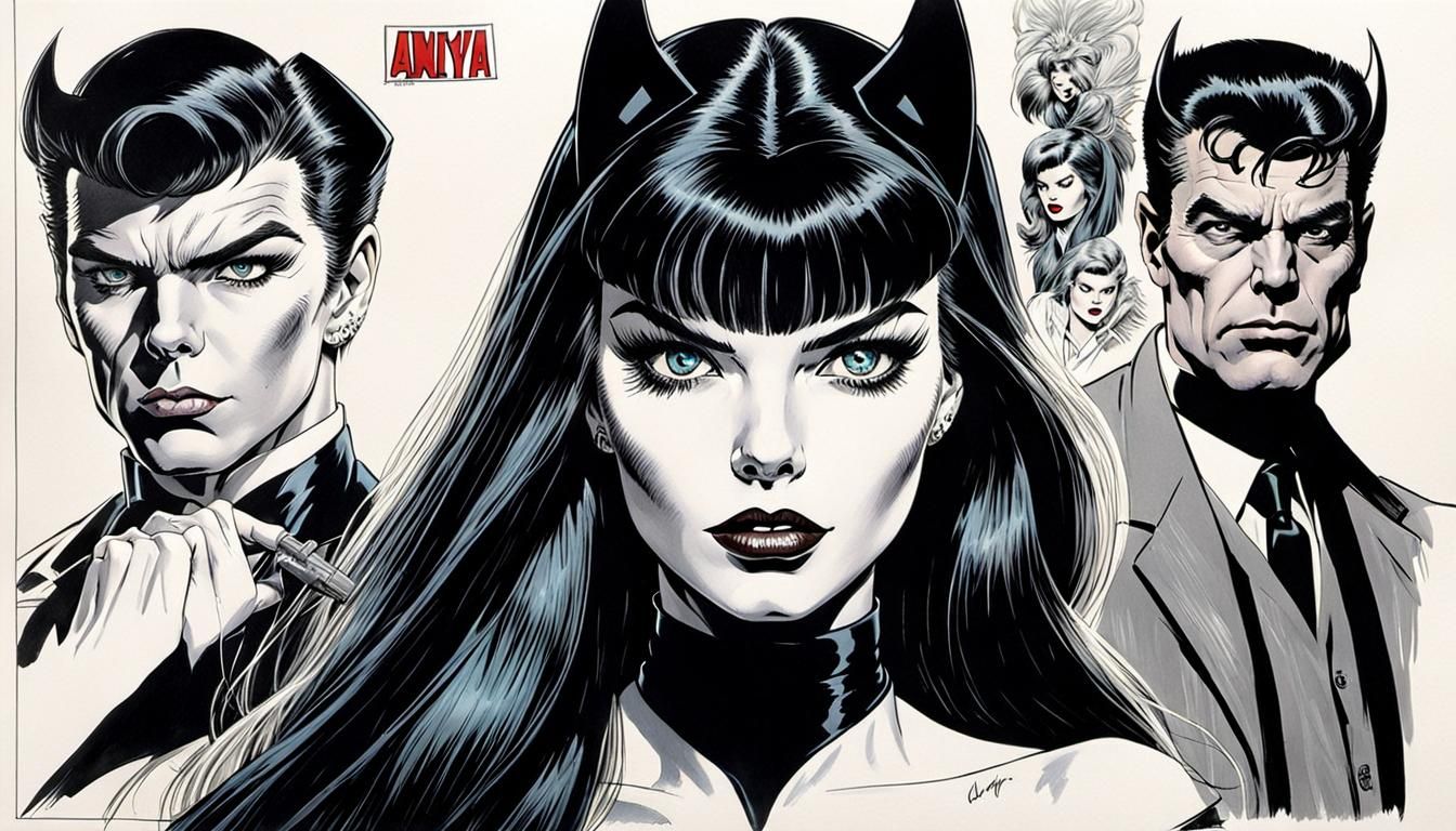 Anya Taylor-Joy as Elvira in Comic Book Art