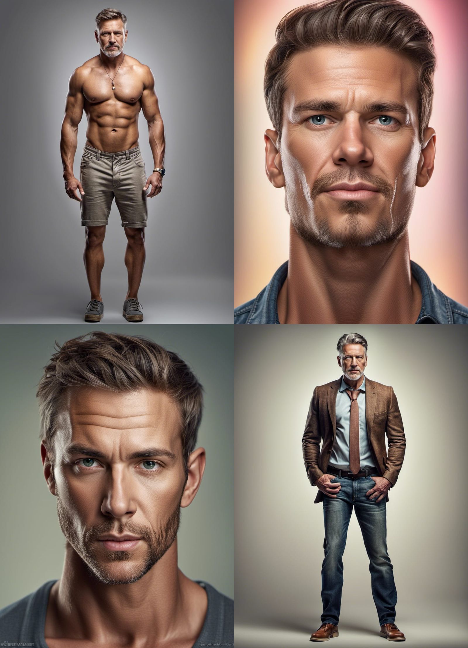 Realistic Photo of Handsome American Man in High Detail