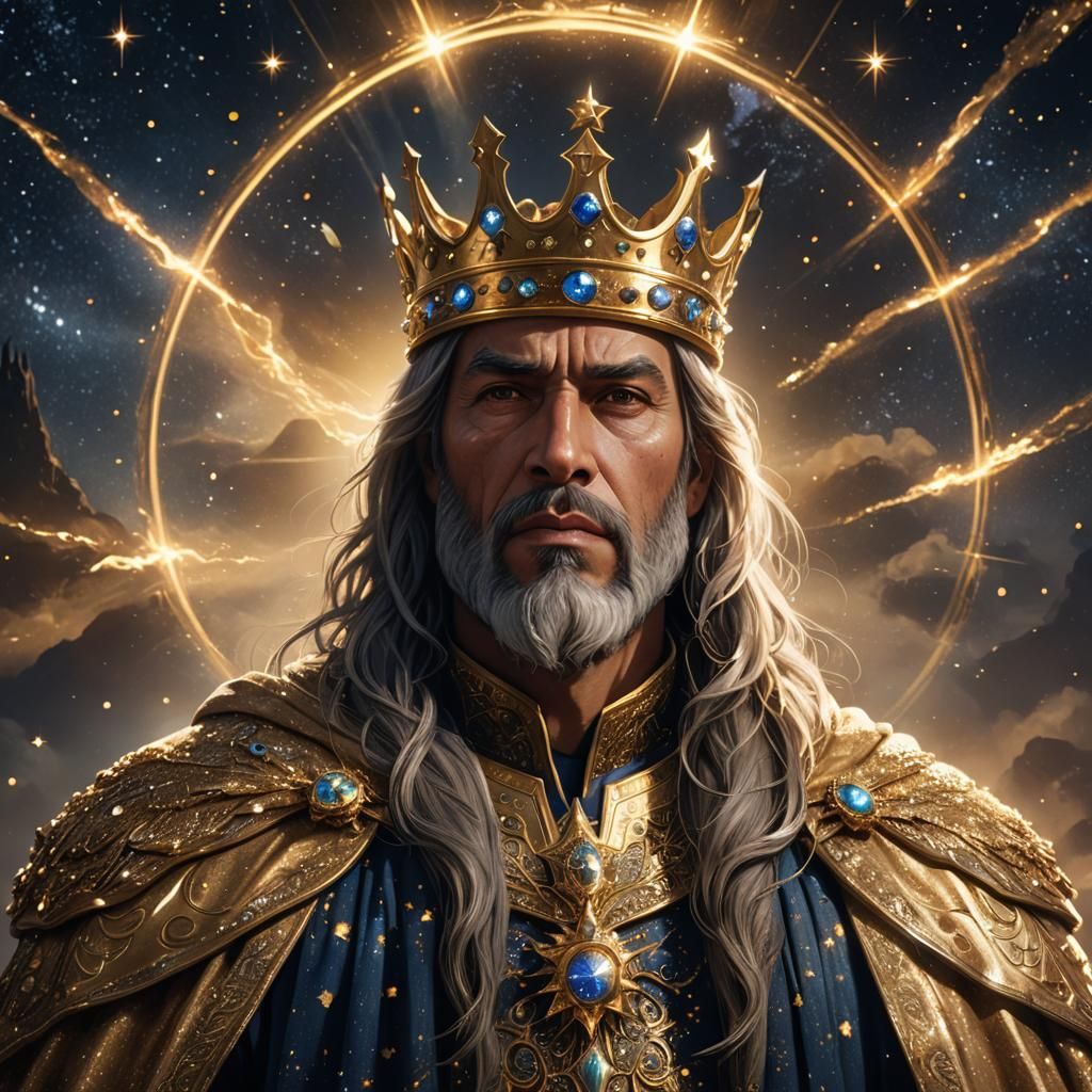 Celestial King in a Starry Firmament