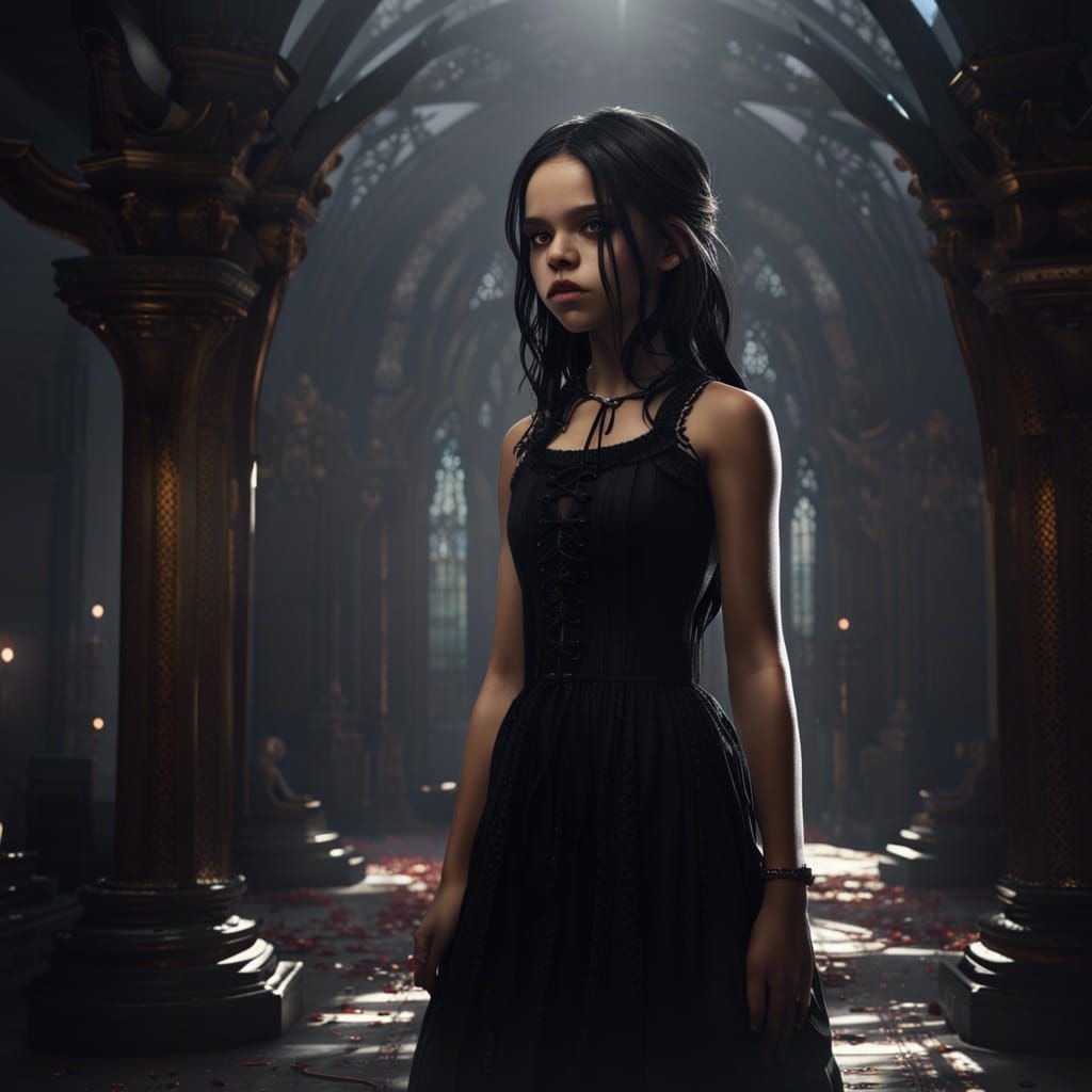 Jenna Ortega Gothic Vogue Portrait