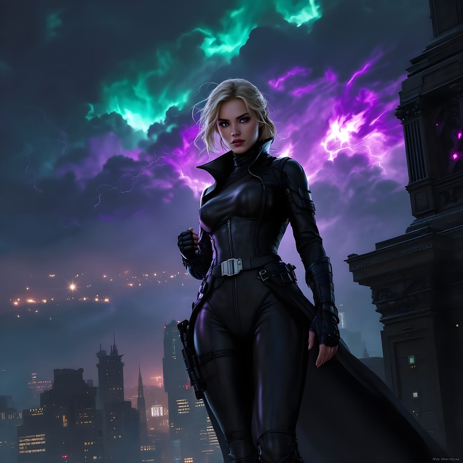 Sith Agent Reigns Over Nar Shaddaa in Stunning Action Pose